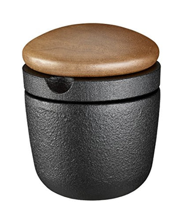 SKEPPSHULT Kräutermühle aus Gusseisen und Holz, Schwarz/Braun, klein im Sale
